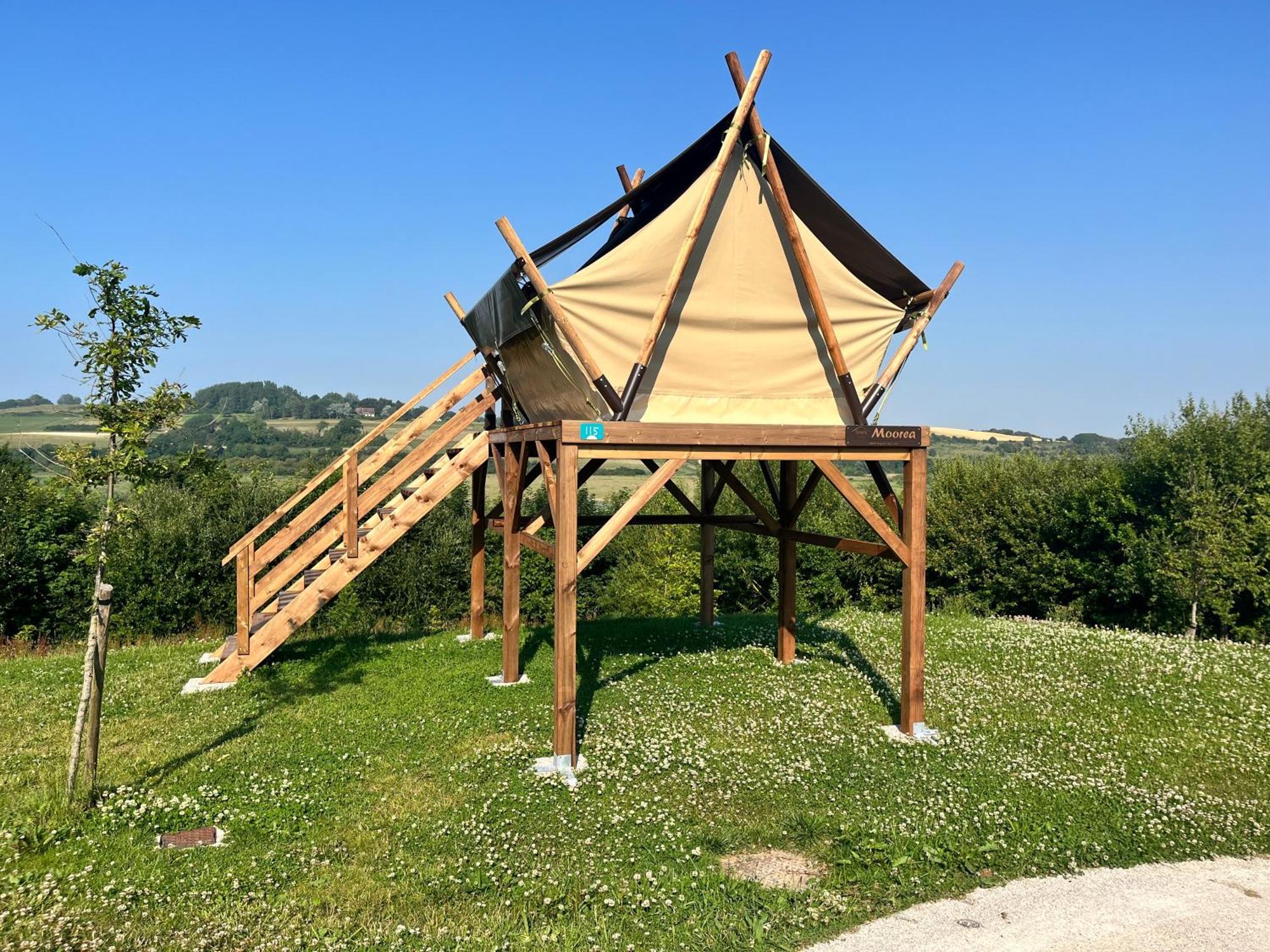 Camping Domaine Saane Et Mer Кибервиль Экстерьер фото